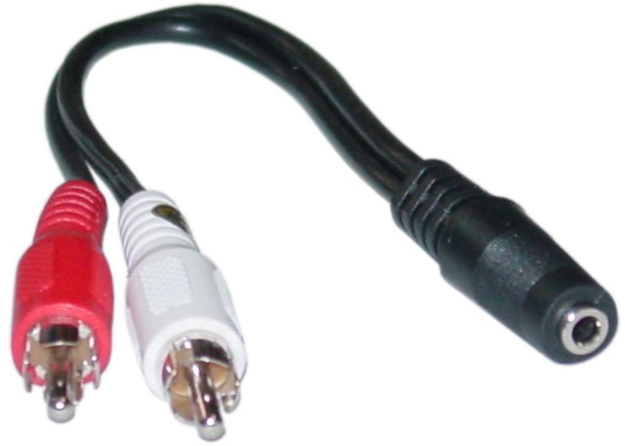 Vivanco 13833 RCA to 3.5mm Adapter 0.2M