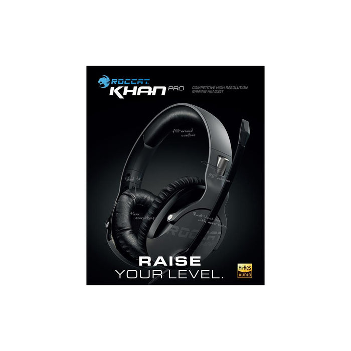 Roccat Khan Pro Competitive High Resolution Gaming Headset - Black ROC-14-622