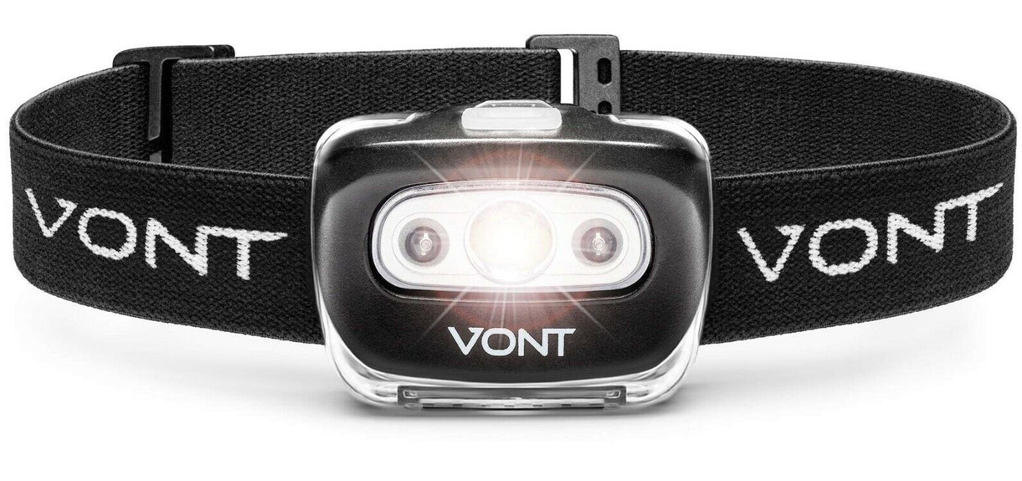 Vont LED Headlamp IPX5 Waterproof, with Red Light