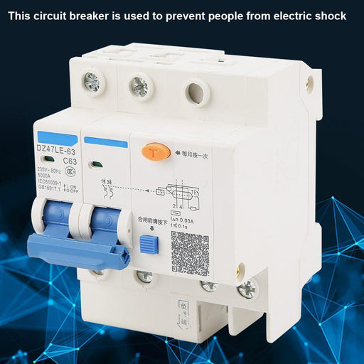 Berm DZ47LE-63C63-30mA RCCB Residual Current Circuit Breaker AC 230V 63A