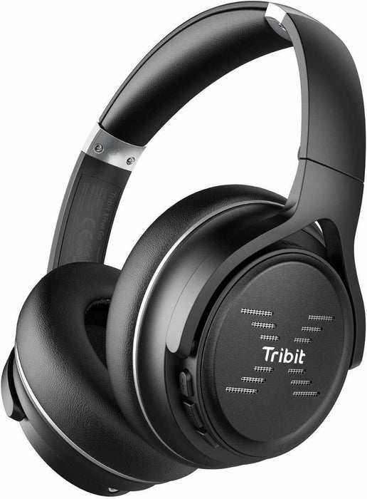 Tribit XFree BTH71 Go Over Ear Bluetooth 5.0 Wireless Headphones With Mic(Black)