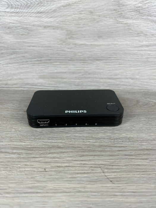 Philips SWV9484B/27 4K UHD 4-Port HDMI 2.0 Switch Box For Smart TV Roku Xbox PS4(No remote)