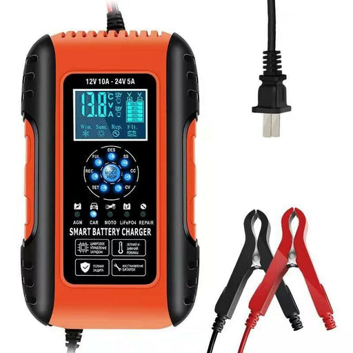 E-FAST ZYX-J50 12V 10A 24V 5A Car Smart Battery Charger for Motorcycle Vehicle