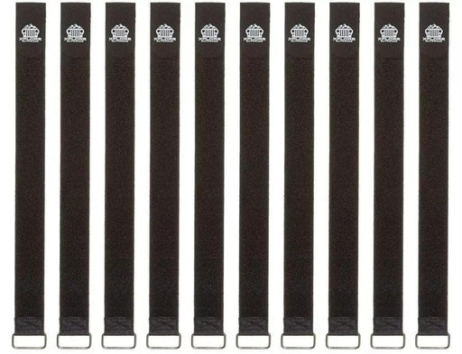 Xplore Outdoors Durable Tie Down Straps | 20" x 1.5" Hook & Steel Loop Fasteners Jeep - 10 Pack