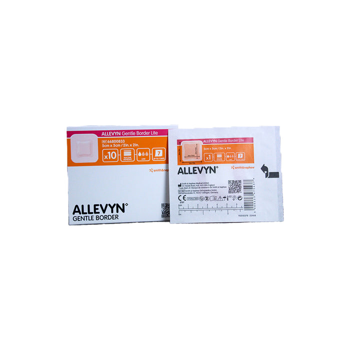 Smith & Nephew Foam Dressing Allevyn Gentle Border Lite 2 X 2 Square Adhesive Sterile - 1 Pack of 10