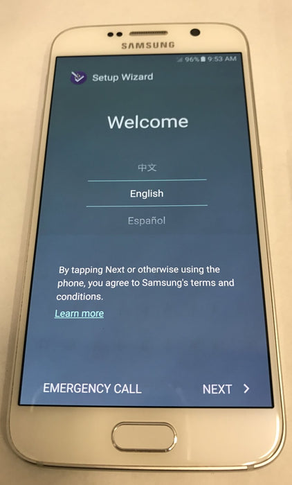 Samsung Galaxy S6 SM-G920V 16GB White - Defective