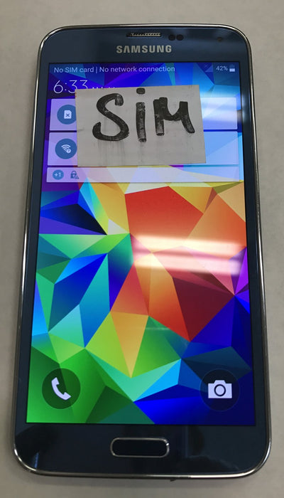 Samsung Galaxy S5 SM-G900V 16G Blue -  DEFECTIVE