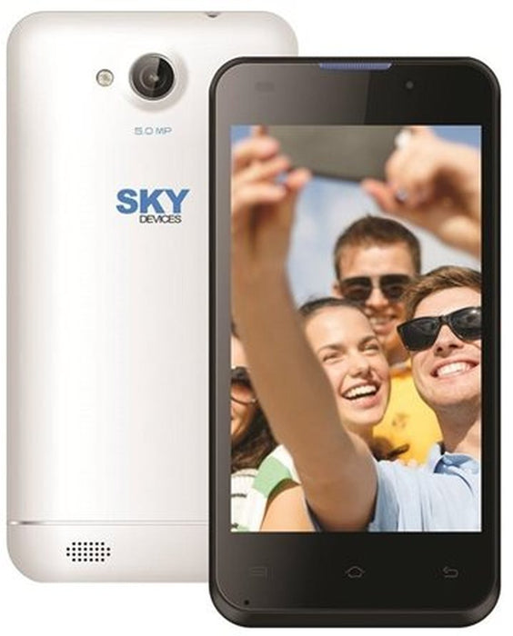 Sky Devices 4.0 4GB 3G/4G Android4.4 Unlocked Smartphone - White