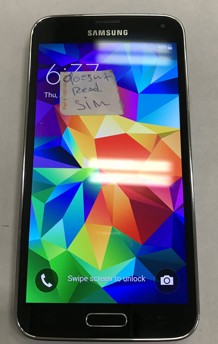 Samsung Galaxy S5 SM-G900V - BLACK - 16GB - DEFECTIVE