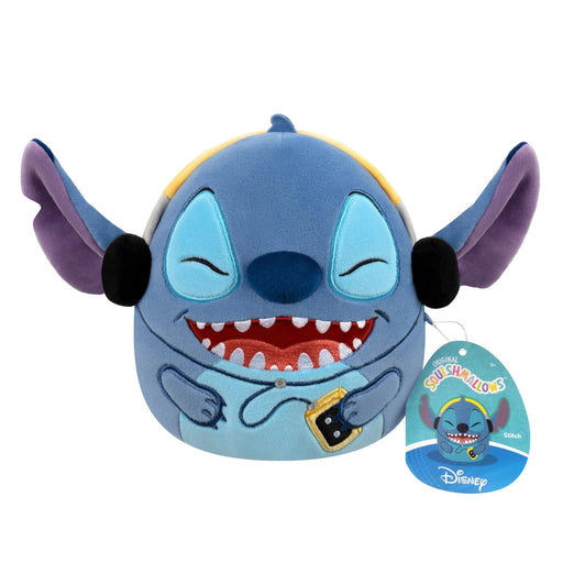 Squishmallows Disney Stitch with Headphones 8-in Plush