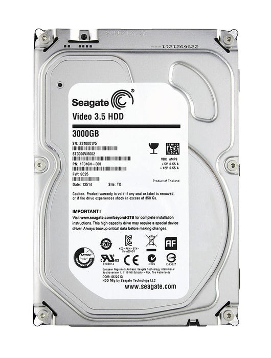 Seagate ST3000VM002 3TB 5900 RPM 64MB Cache SATA 6.0Gb/s 3.5" Video Internal Hard Drive