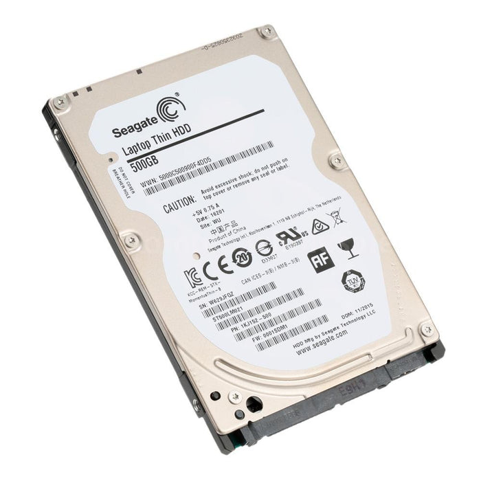 Seagate Laptop Thin 500 GB 7200RPM SATA 6 GB/s 32 MB Cache 2.5 Inch Hard Disk Drive