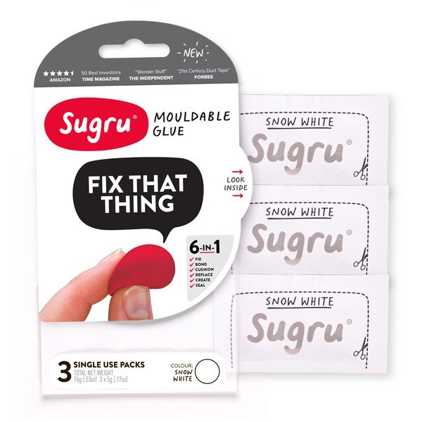 Sugru Self Setting Rubber 3 Pack - White