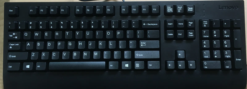 Lenovo SIL18 Black Wired USB Keyboard