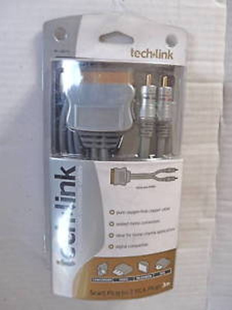 Tech Link Scart Plug to 2 RCA Plugs 3m