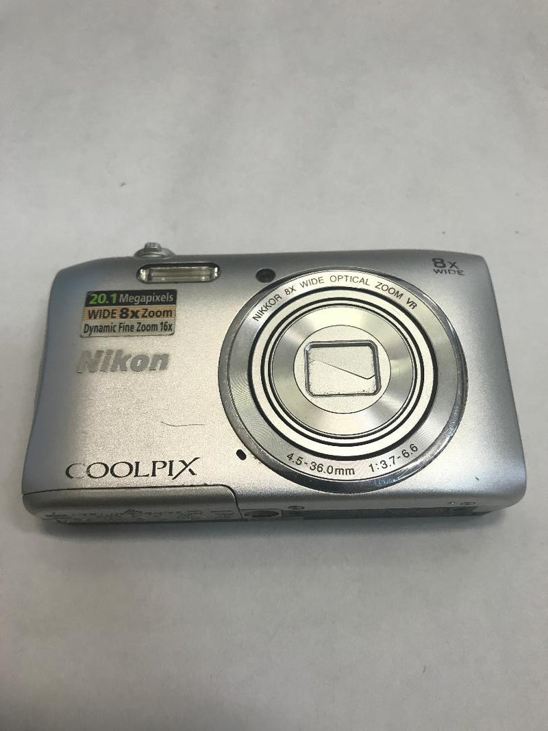 Nikon Coolpix S3600 Silver Digital Camera - ASIS