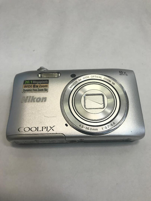 Nikon Coolpix S3600 Silver Digital Camera - ASIS