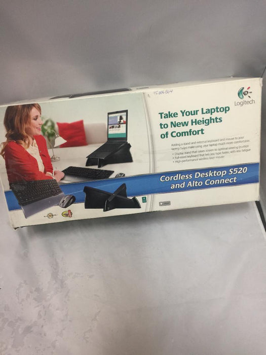 Logitech Alto Connect Notebook Stand and S520 Wireless Keyboard Pack