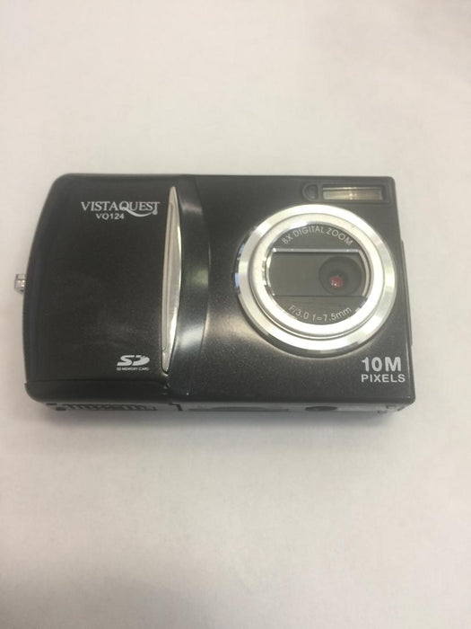 VistaQuest  Digital Camera 8x Zoom Vq124 10mp - Black