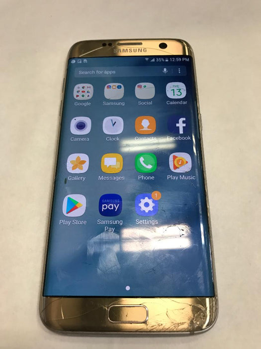 Samsung galaxy S7 Edge SM-G935P 16GB Gold - Defective