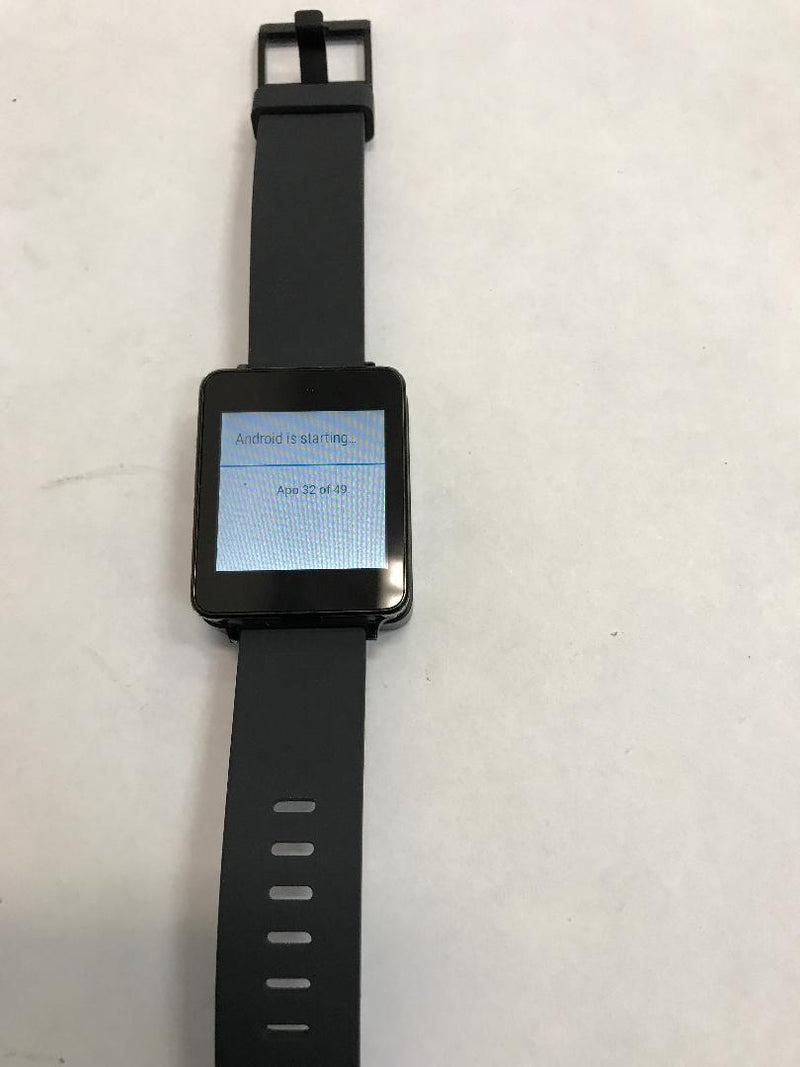 LG G Touchscreen LCD Waterproof Smart Watch Black - Defective