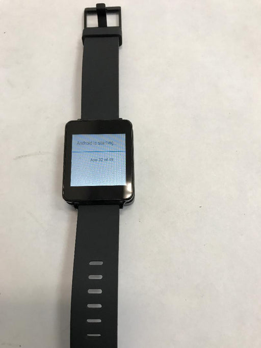LG G Touchscreen LCD Waterproof Smart Watch Black - Defective