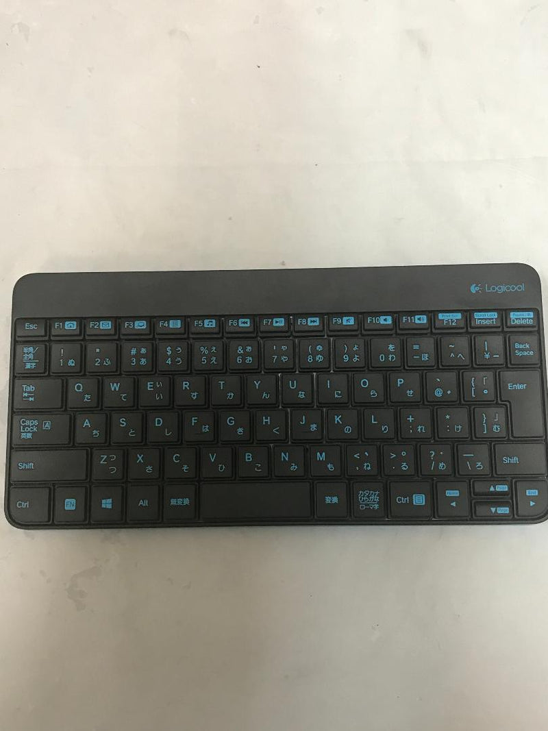 Logitech Logicool K240 Wireless Keyboard Eng/Japanese Layout - Black/Blue