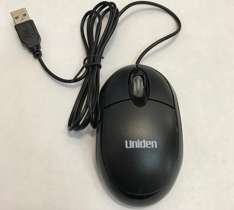 Uniden Optical Wired Mouse - Black