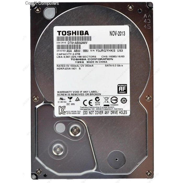 Toshiba 2TB SATA 3.5 Hard Drive DT01ABA200V