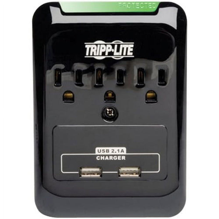 Tripp-lite Protect It!  SK30USB Surge Protector - 3 Outlets/2 USB-Direct Plug-In/ 540 J- Black