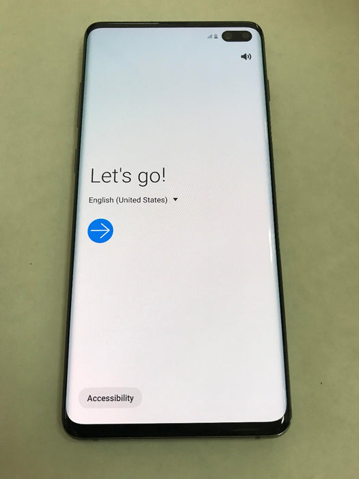 Samsung Galaxy S10+ Plus SM-G975 128GB Black Smartphone - AS-IS