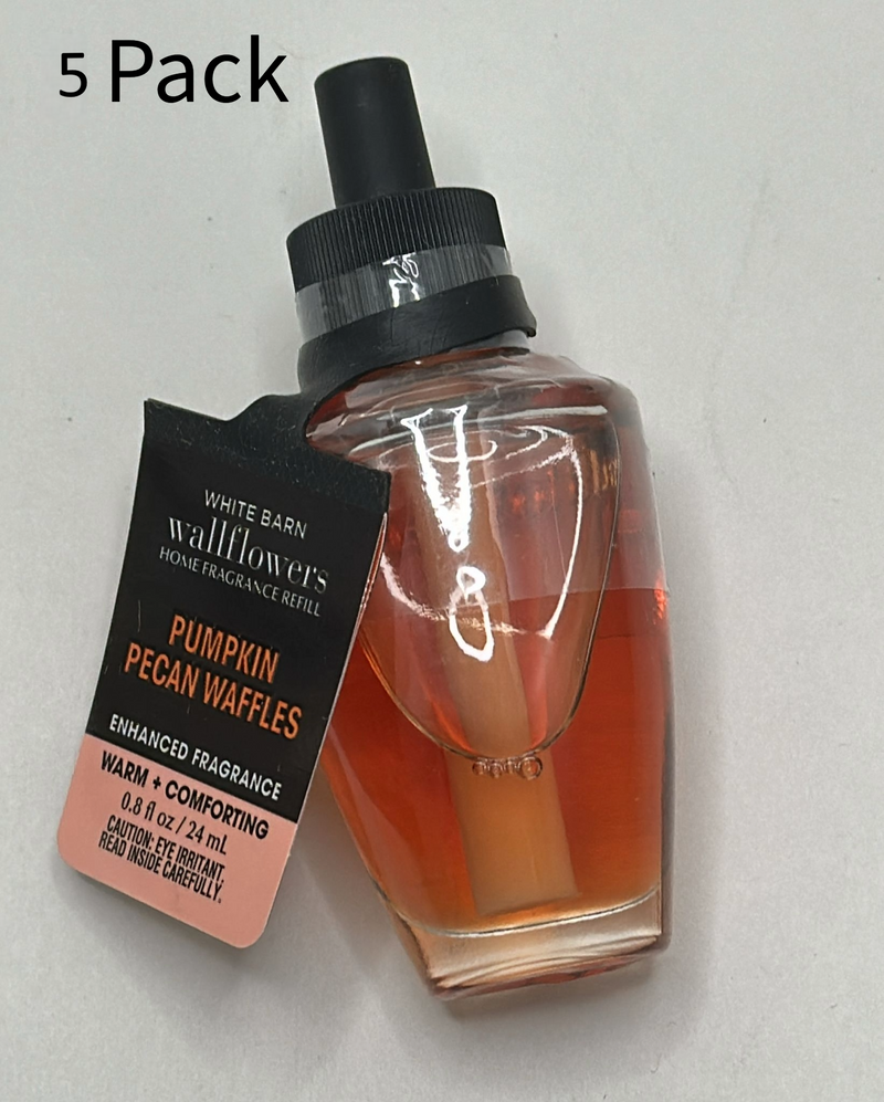 White Barn PUMPKIN PECAN WAFFLES Wallflowers Fragrance Refill - 5 Pack