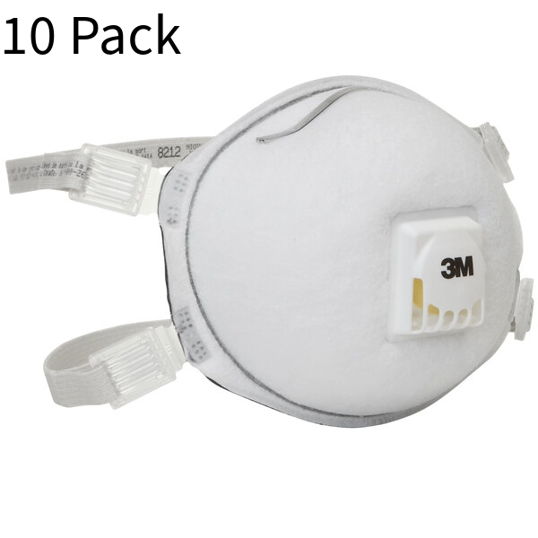 3M Particulate Welding Respirator 8212 N95 with Faceseal - 10 Pack