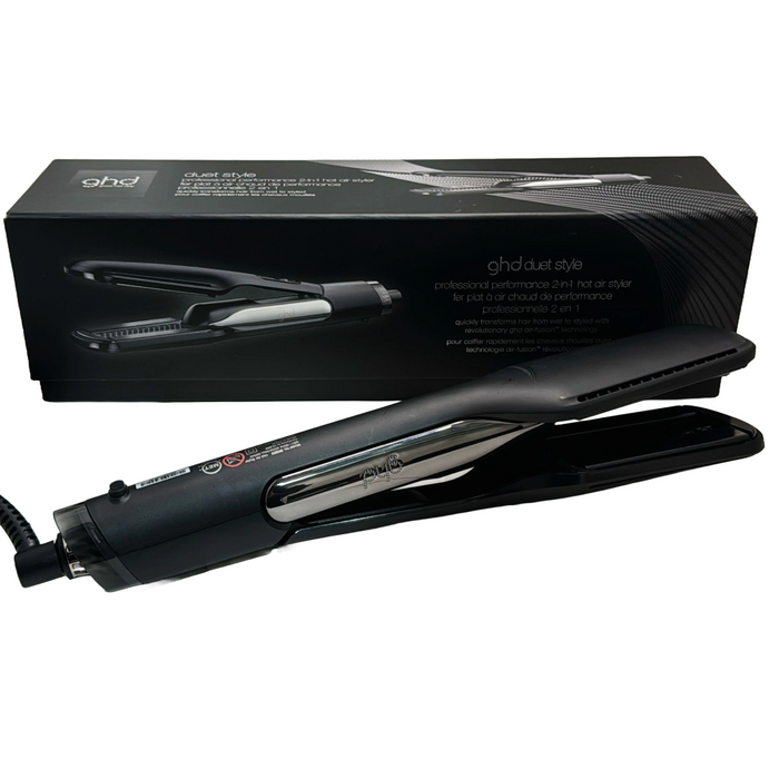 ghd Duet Style 2-in-1 Flat Iron Hair Straightener + Hair Dryer - Black