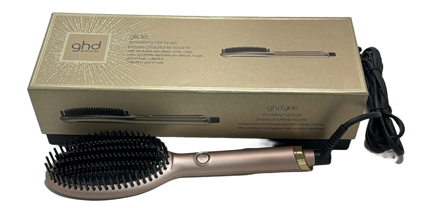 ghd Glide Hot Air Hair Brush - Professional Smoothing Blow Dryer - Sun Kissed Bronze