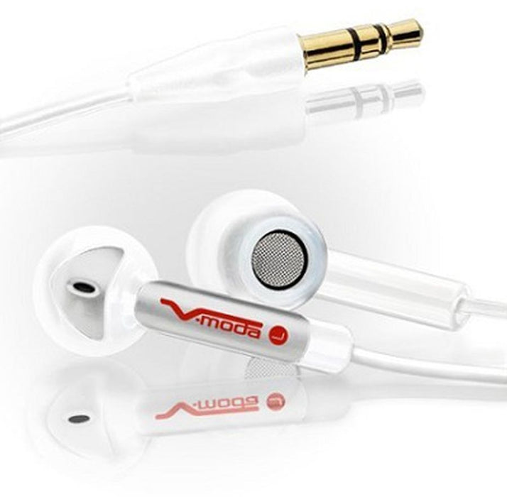 V-Moda  Bass Freq In-Ear Stereo Headphones - Platinum White