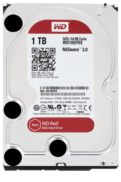 WD Red WD10EFRX Hard Drive - 1.0TB