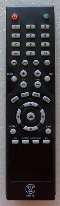 Westinghouse RMT-15 TV Remote Control