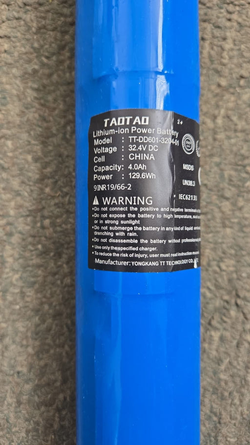 Original GOTRAX G2 G2 Plus Glider 32.4V 4A eScooter Battery TT-DD601-3204-01