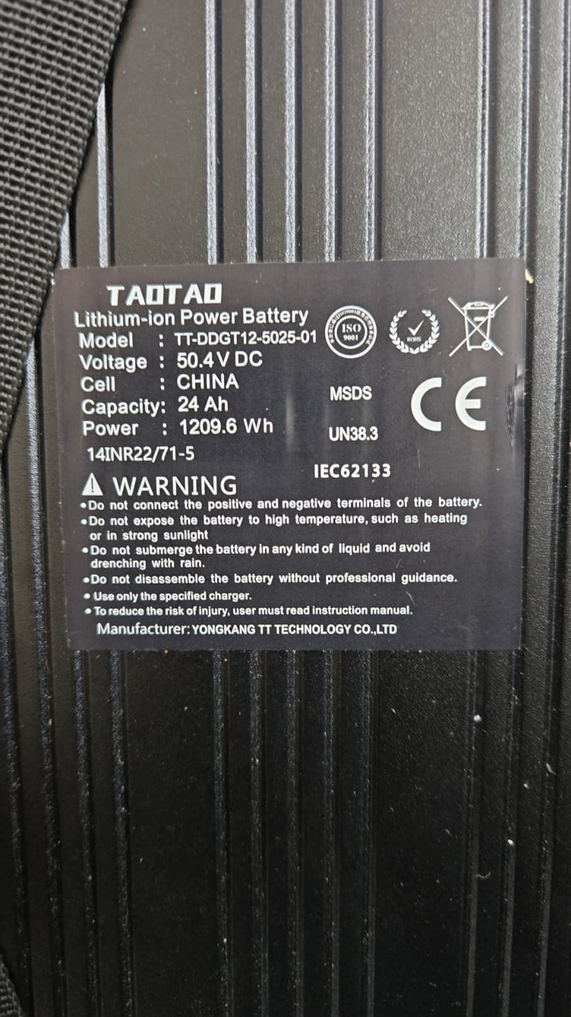 Original GOTRAX GX3 Electric Scooter Battery 50.4V 24A TT-DDGT12-5025-01