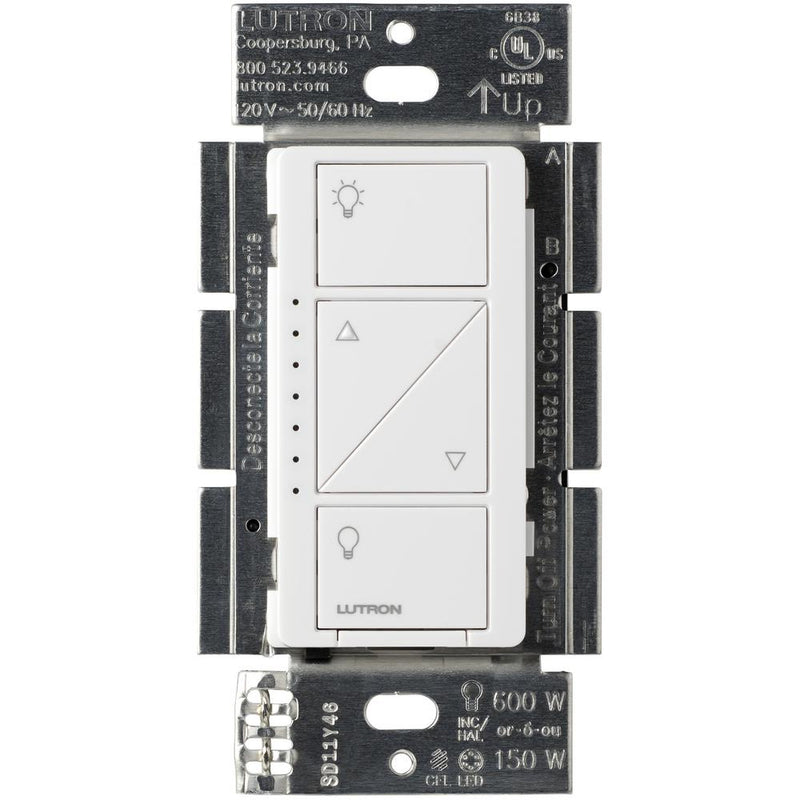 Lutron Caseta Wireless Smart Lighting Dimmer Switch for Wall and Ceiling Lights - White