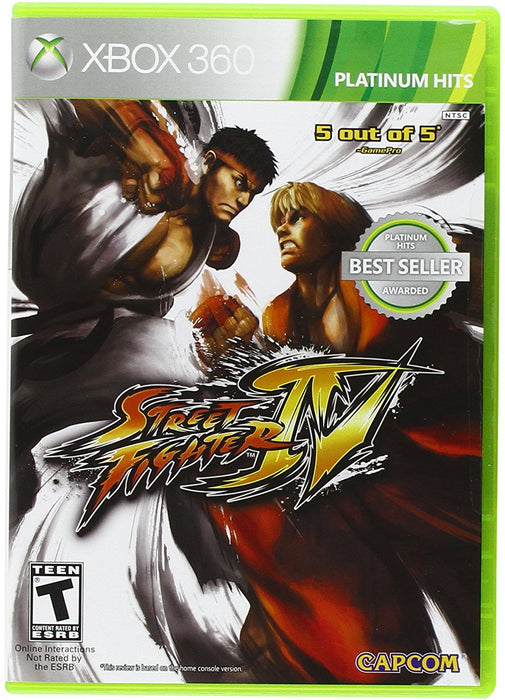 XBOX 360 Platinum Hits Street Fighter IV Game