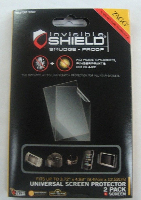 Zagg Invisible Shield Universal Screen Protector - 2 Pack