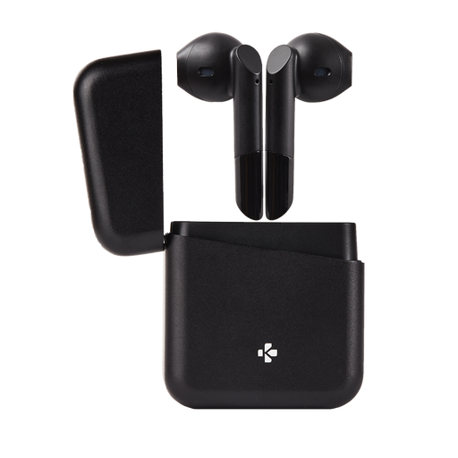 MyKronoz ZeBuds Premium - TWS Wireless Earbuds with Aluminum Charging Case – Black