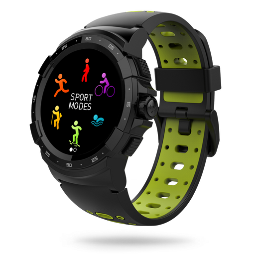 MyKronoz ZeSport2 Multisport GPS Smartwatch - Black/Yellow
