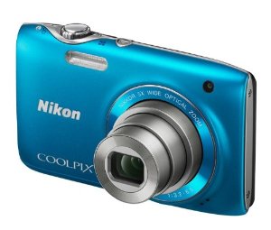 Nikon Coolpix S3100 14MP Digital Camera Blue 26262BL