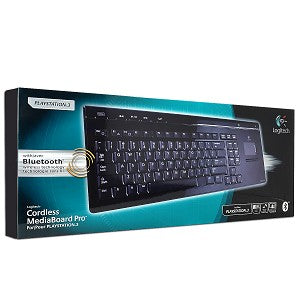 Logitech Wireless Cordless MediaBoard Pro Keyboard for PS3 968011-0403