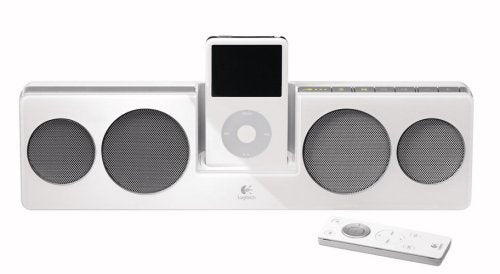 Logitech Pure-Fi Anywhere Compact Speakers for iPod WHITE