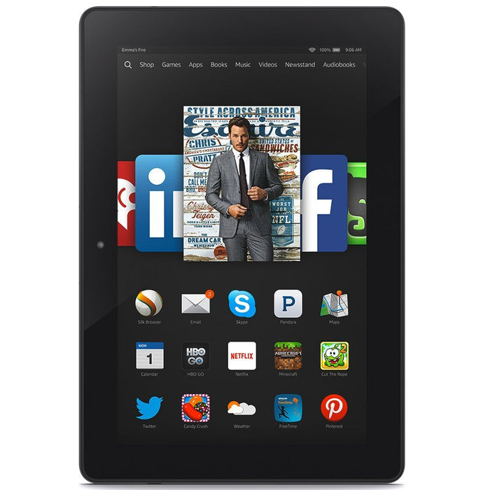 Amazon Kindle Fire HDX 8.9-Inch HDX Display Wi-Fi 16GB Tablet - Black