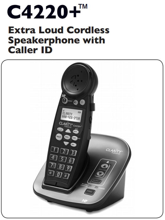 Clarity Professional C4220+ Extra Loud Cordless SpeakerPhone with Caller ID